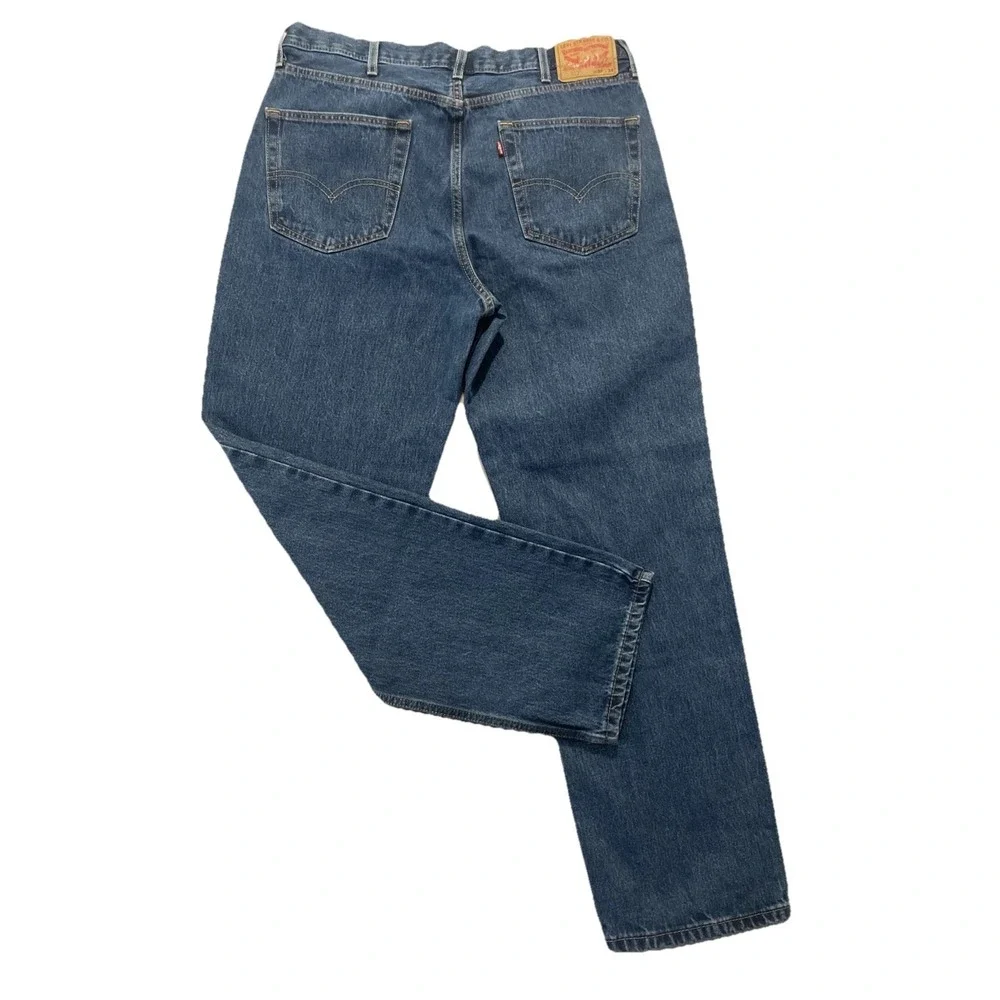 Levis‎ 550 Jeans Mens 38x34 Blue Relaxed Tapered Mid Rise Medium Wash Denim EUC